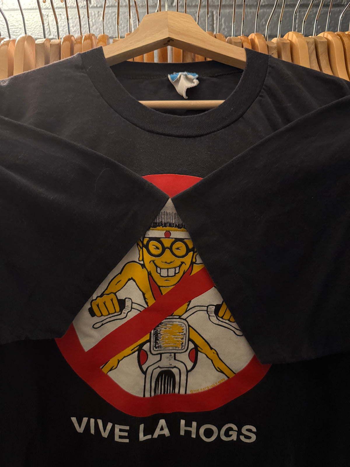 1989 “Vive La Hogs” Rats Hole Shirt Vintage