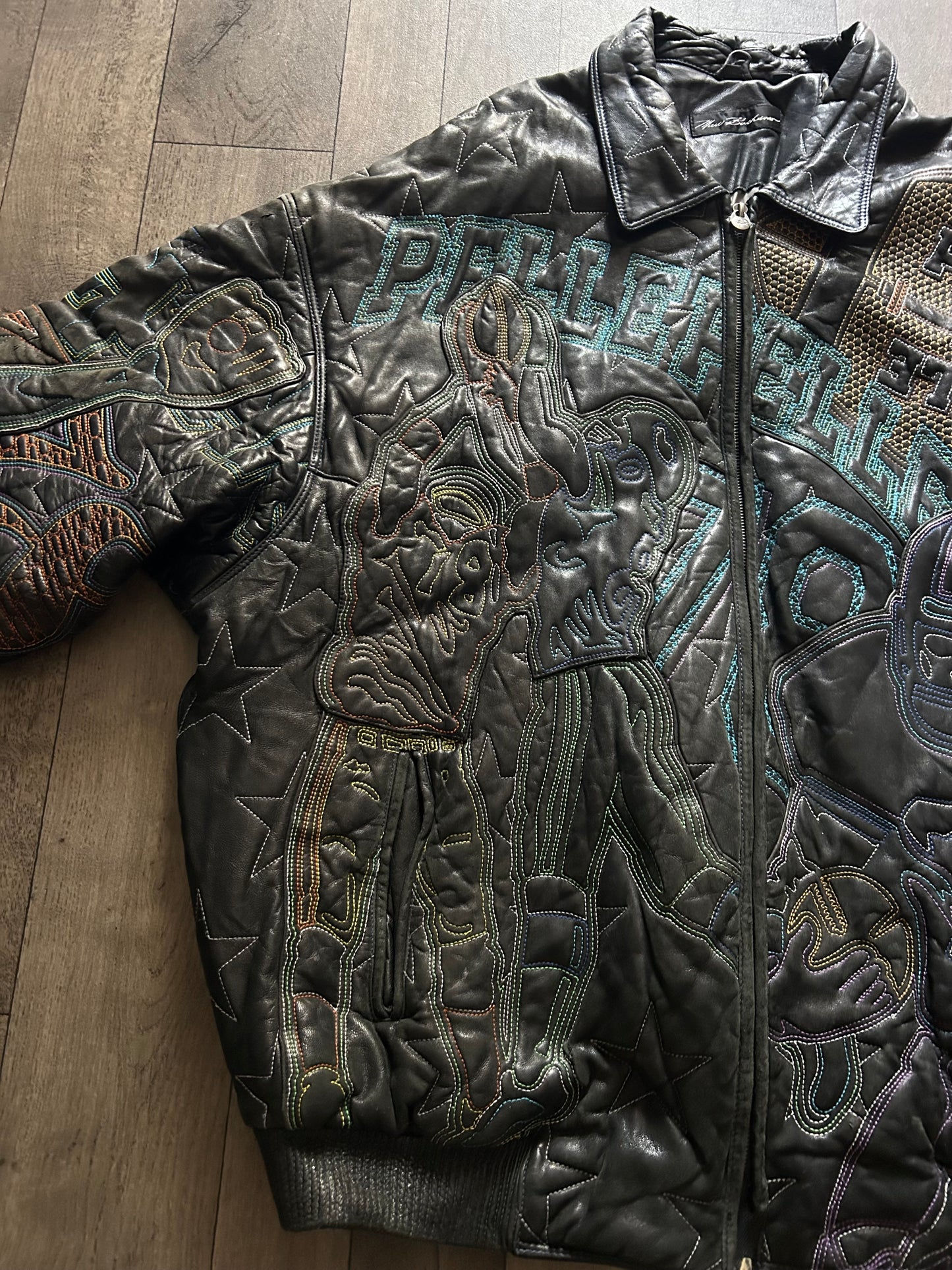 1990βs Marc Buchanan Pelle Pelle Limited Edition Basketball Leather Jacket (size 56)