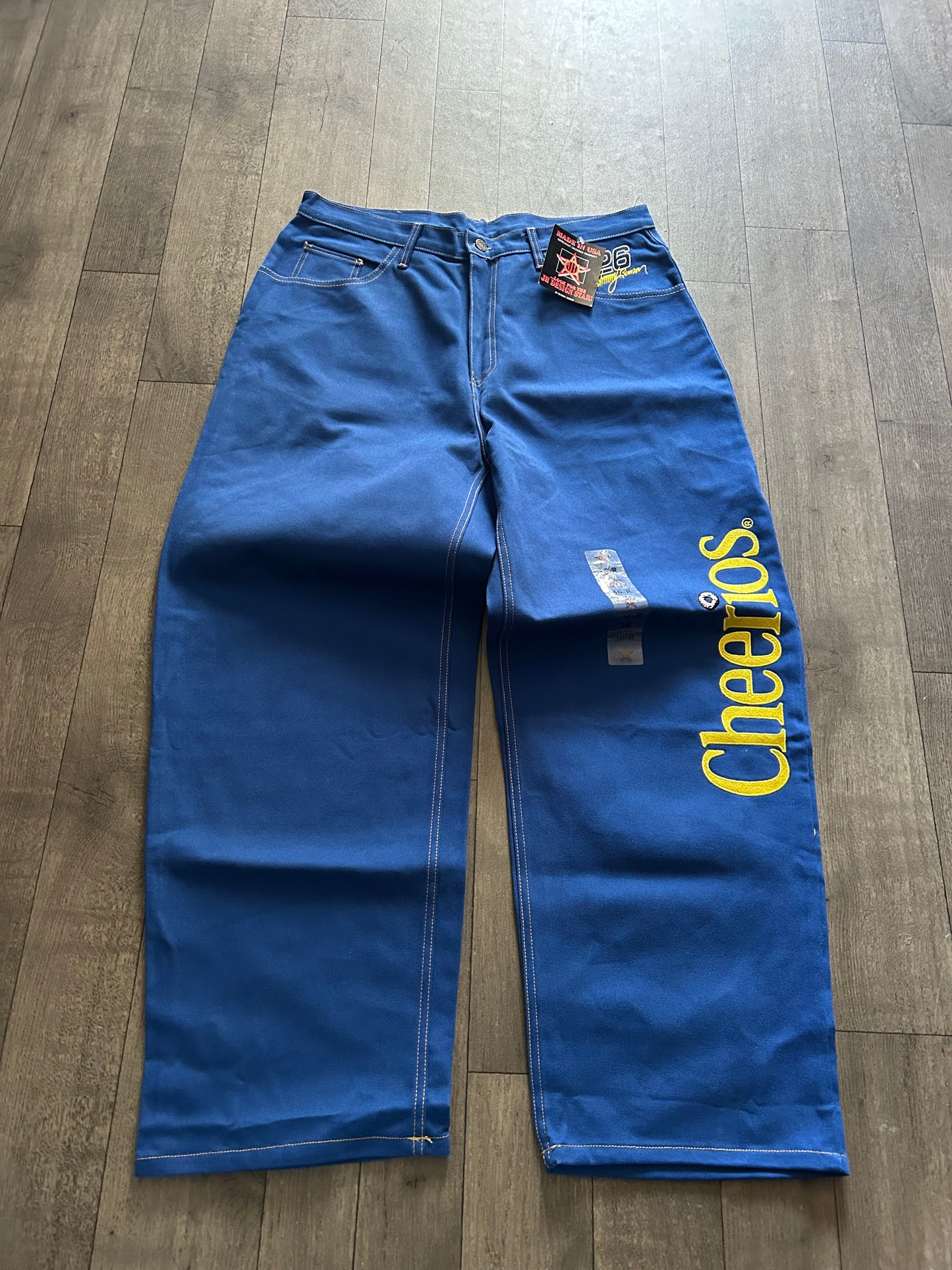 1990’s Cheerios NASCAR Wide-Leg Denim Jeans RARE (size 36)