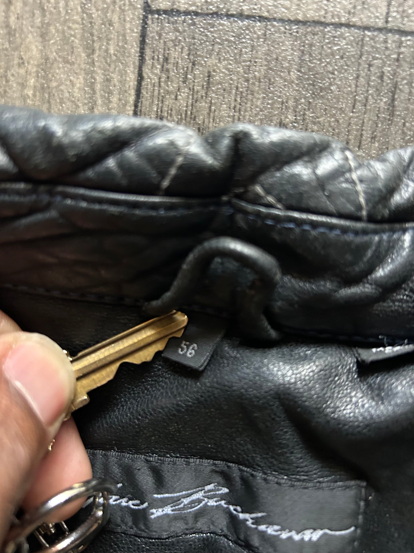 1990βs Marc Buchanan Pelle Pelle Limited Edition Basketball Leather Jacket (size 56)