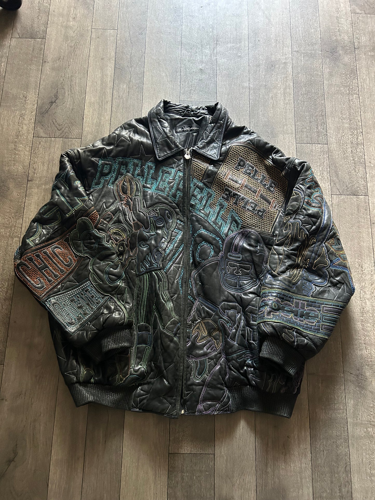 1990βs Marc Buchanan Pelle Pelle Limited Edition Basketball Leather Jacket (size 56)