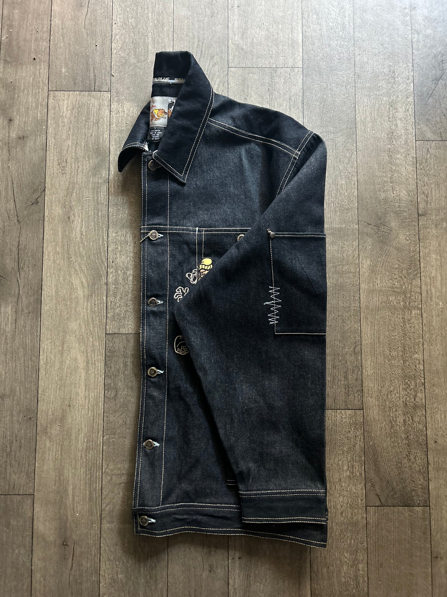 2000’s Raw Blue “Dis My Crib” Denim Jean Jacket (X-Large)