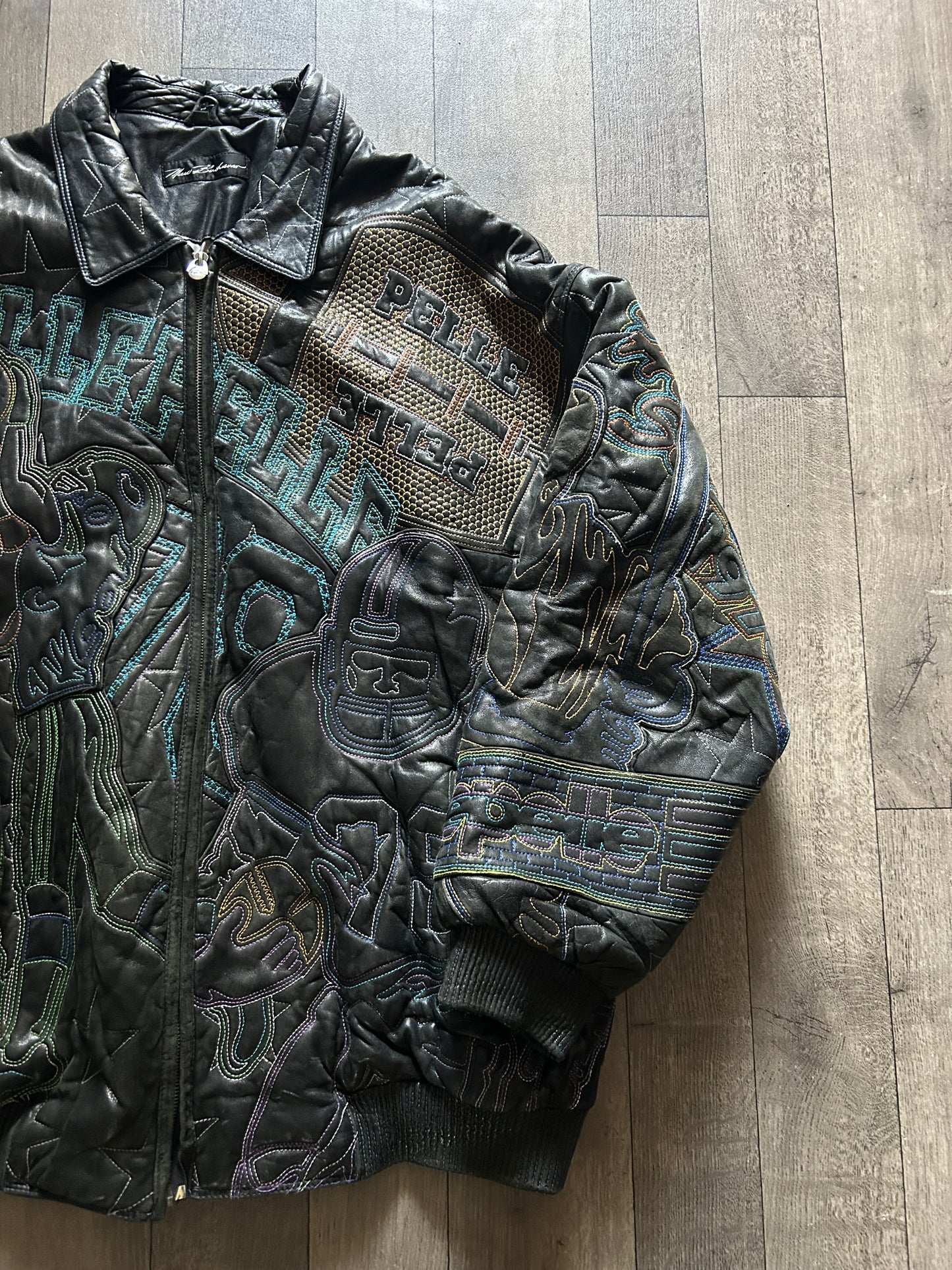 1990βs Marc Buchanan Pelle Pelle Limited Edition Basketball Leather Jacket (size 56)