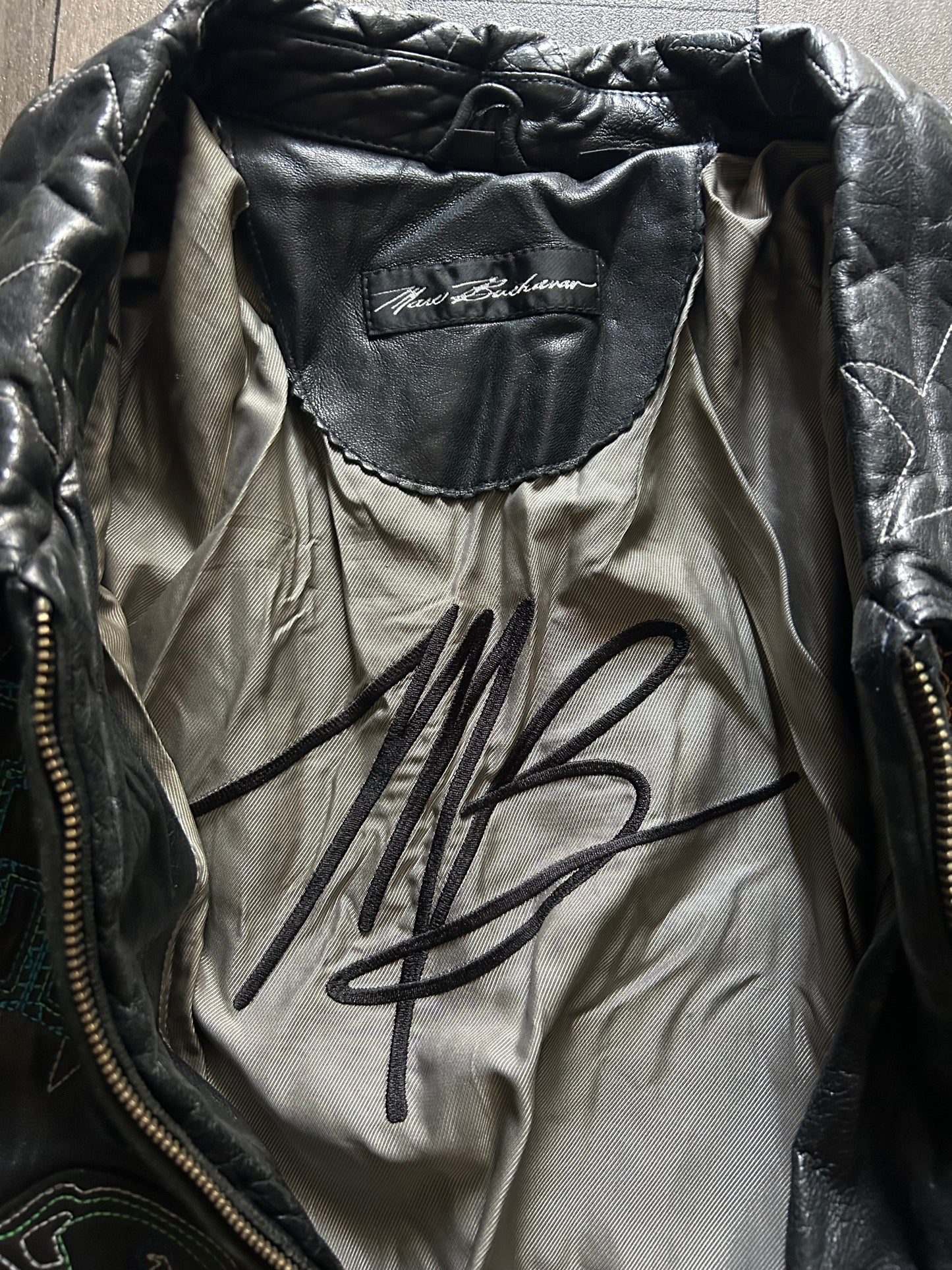1990βs Marc Buchanan Pelle Pelle Limited Edition Basketball Leather Jacket (size 56)