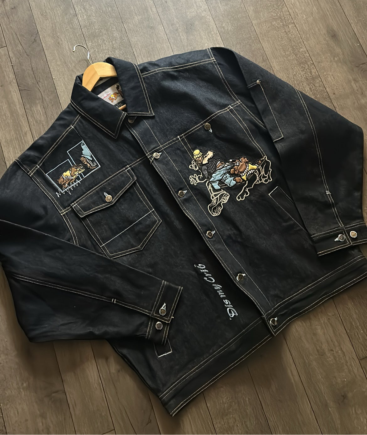 2000’s Raw Blue “Dis My Crib” Denim Jean Jacket (X-Large)