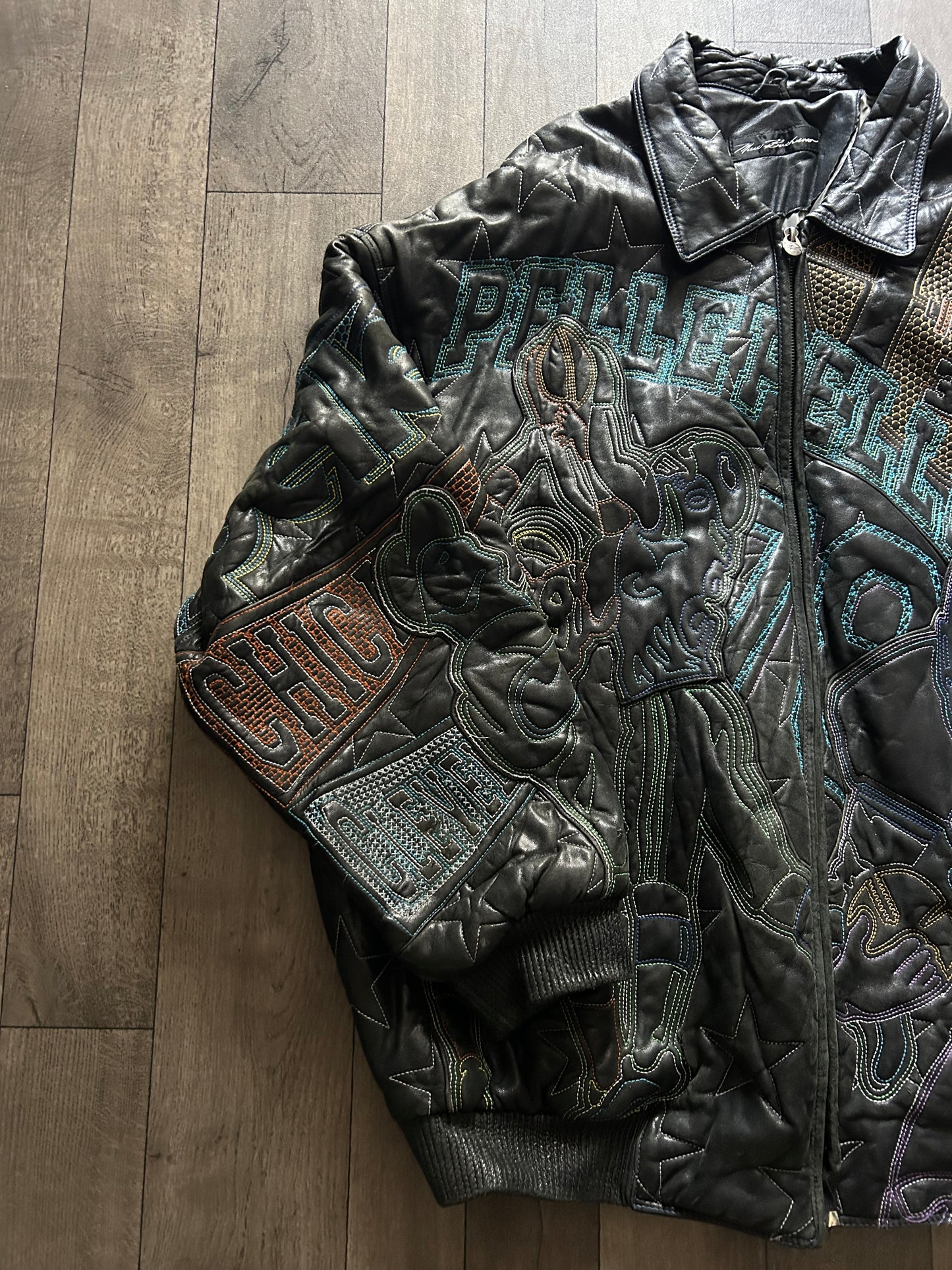 1990βs Marc Buchanan Pelle Pelle Limited Edition Basketball Leather Jacket (size 56)
