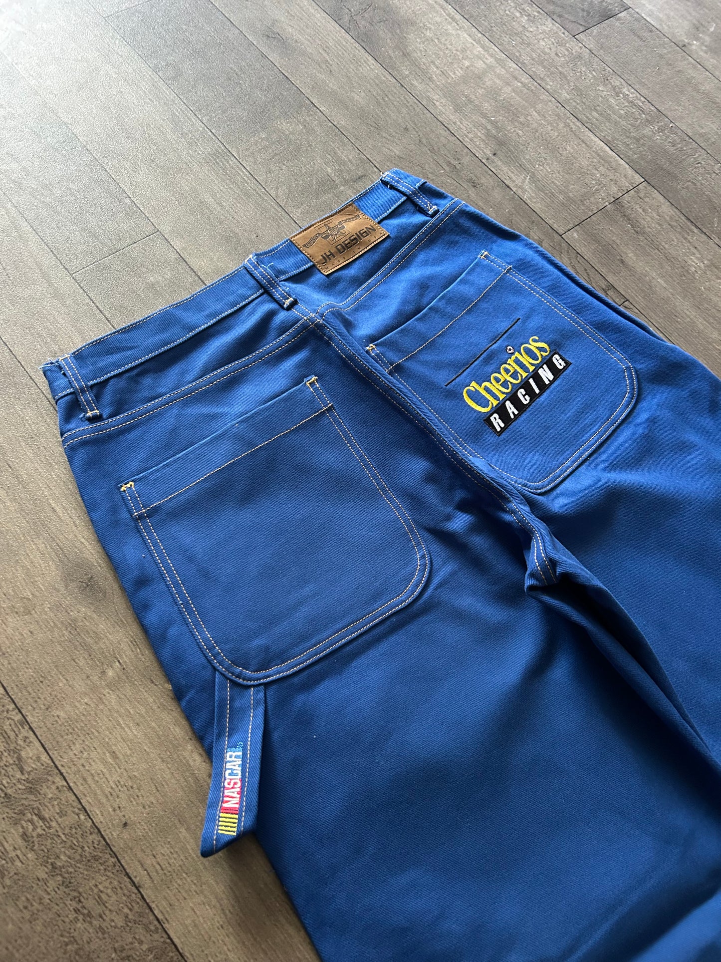 1990’s Cheerios NASCAR Wide-Leg Denim Jeans RARE (size 36)