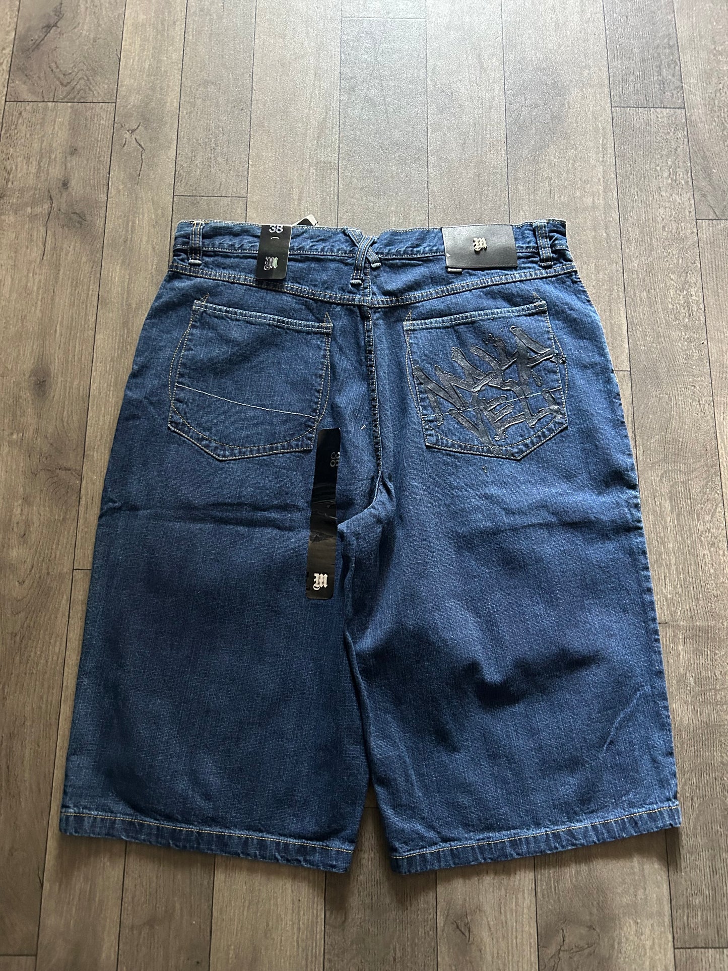 2000’s Makaveli Tupac Denim Jorts (size 38)