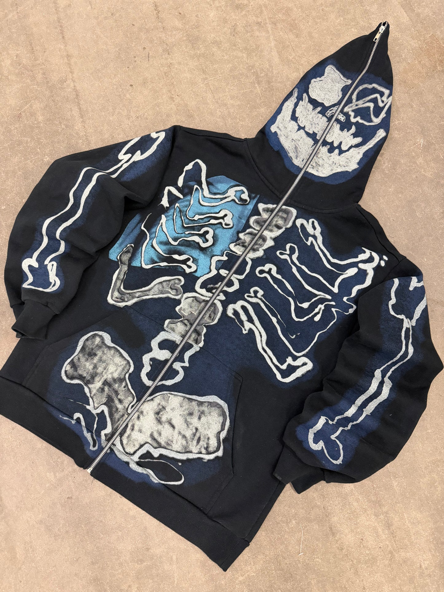 Cactus Jack Travis Scott Skeleton AOP Hoodie (Large)