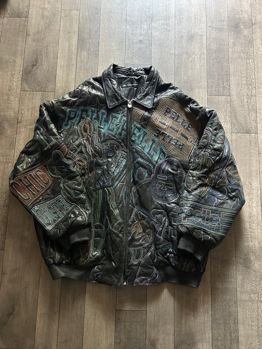 1990’s Marc Buchanan Pelle Pelle Limited Edition Basketball Leather Jacket (size 56)