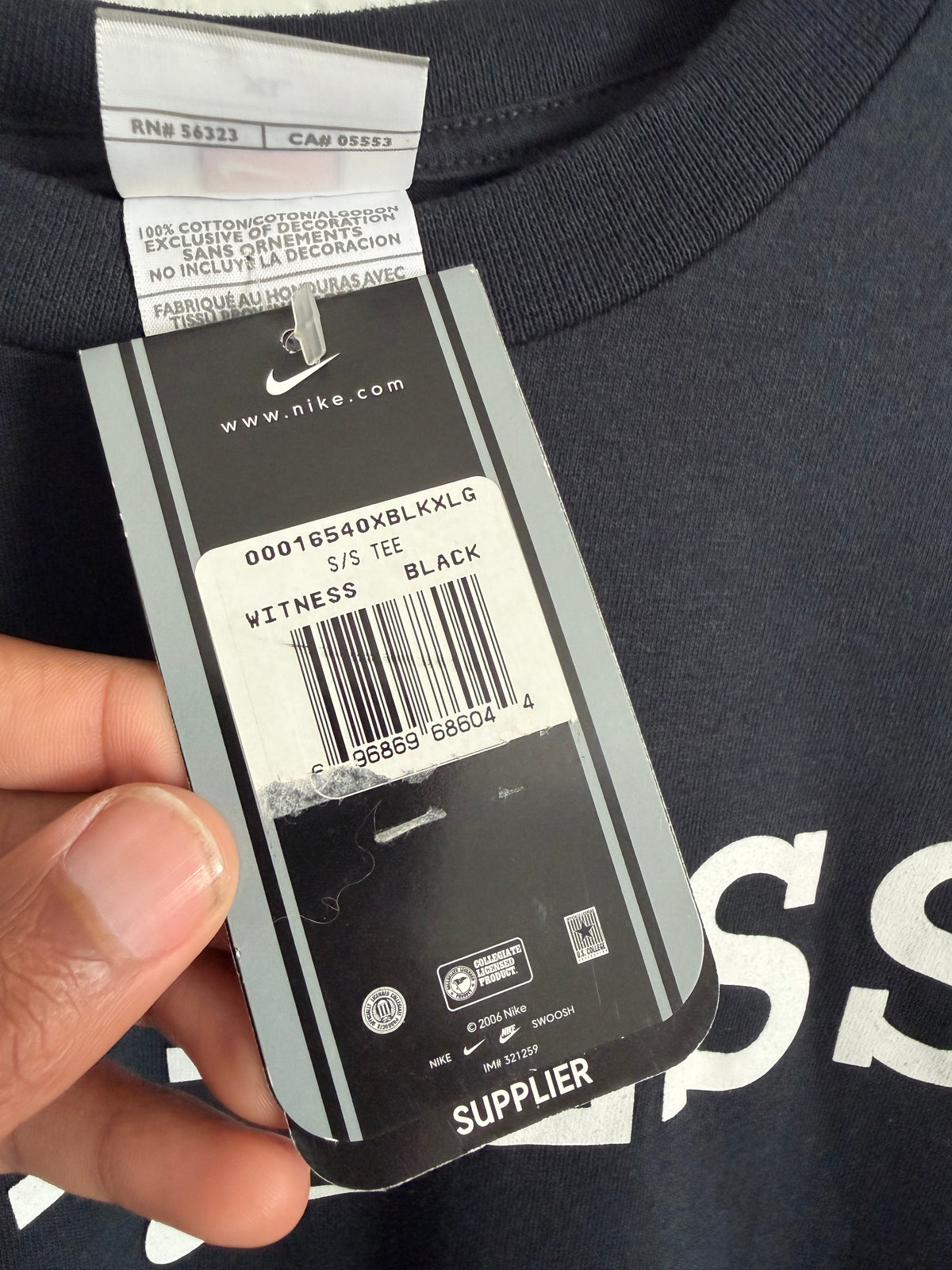 2006 Nike LeBron #23 “Witness” Center Swoosh T-Shirt (X-Large)