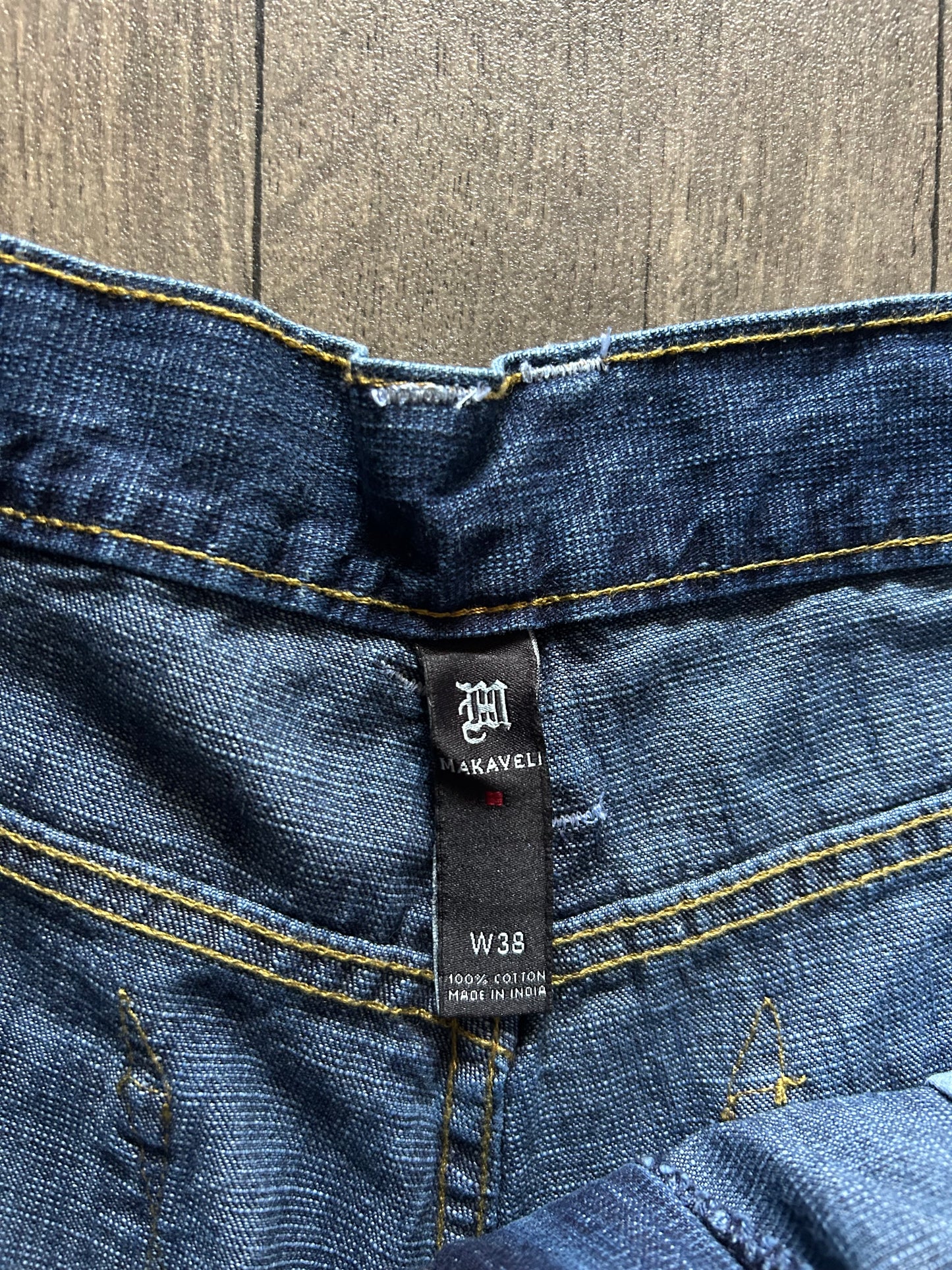 2000’s Makaveli Tupac Denim Jorts (size 38)