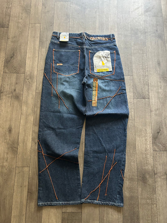 2000’s Akdmks “Barbed Wire” Denim (size 34)