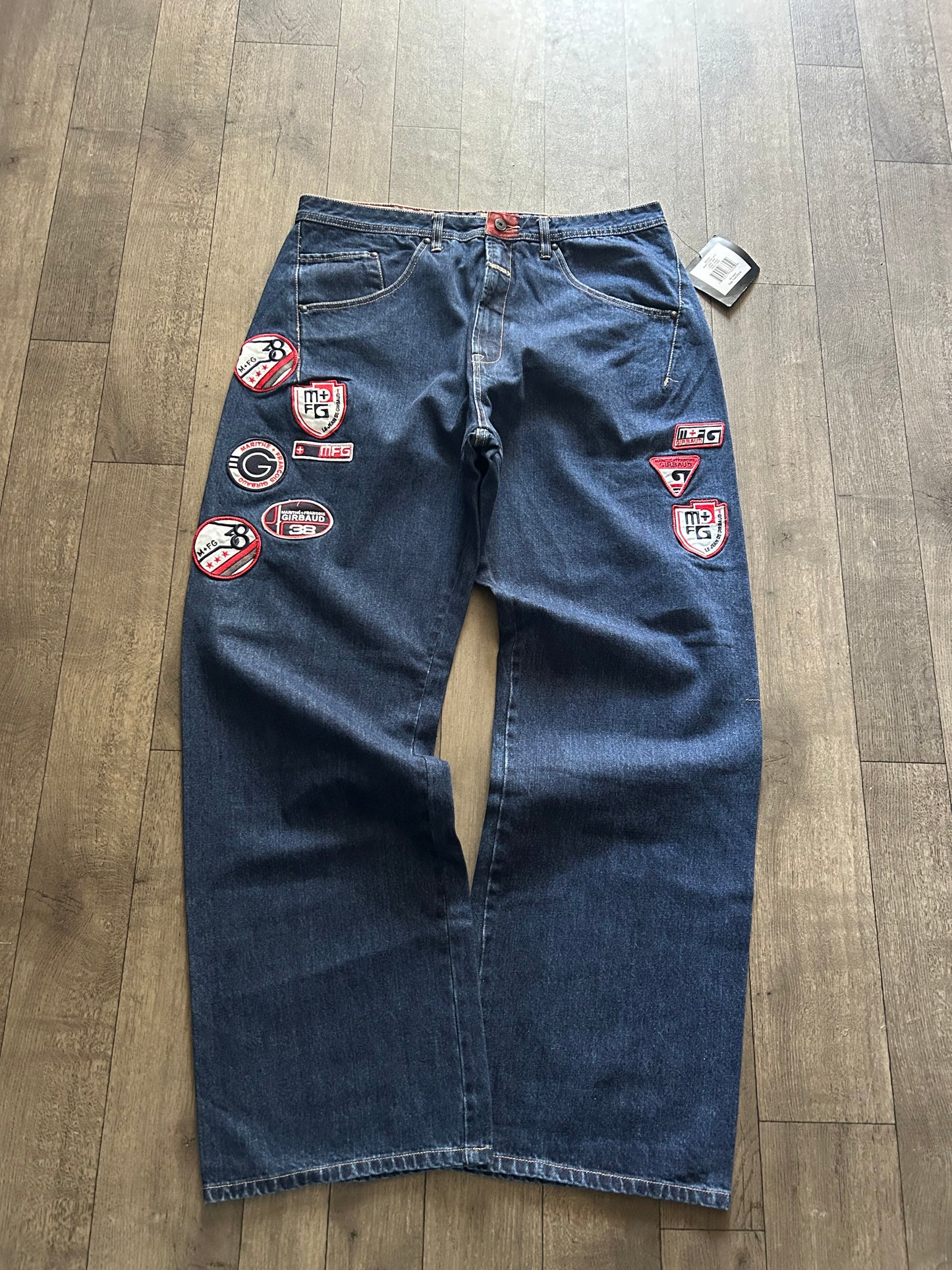 2000’s Girbaud “Back X Patch” Denim Jeans (size 38)