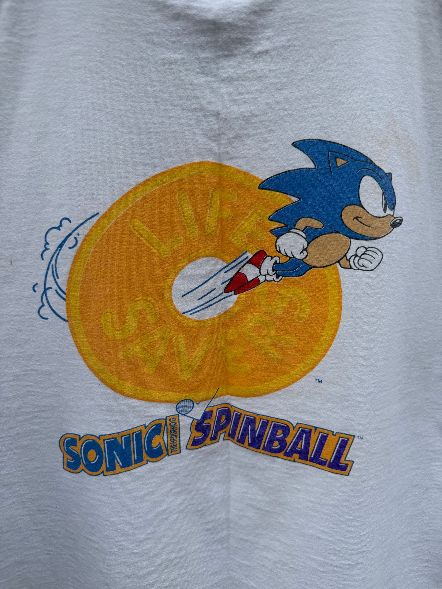 1993 Sonic Spinball Sega Genesis Promo Shirt (Large)