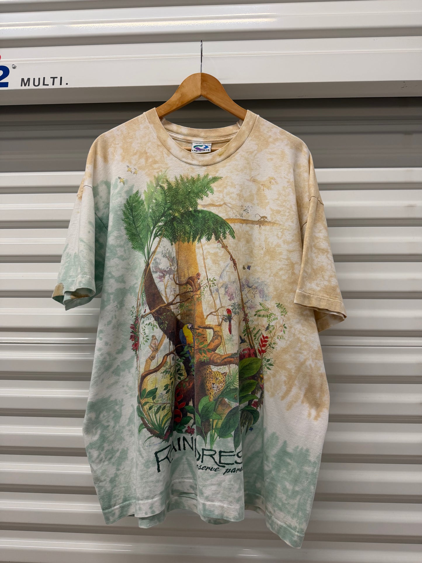 1991 Liquid Blue Rainforest Tee (XXL)