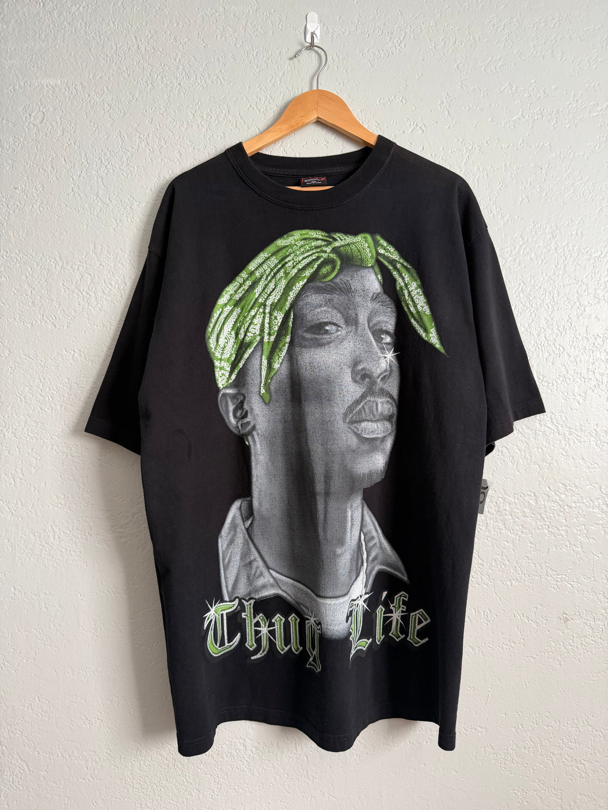 00’s Y2K Tupac Big-Face Rap Tee (2XL)