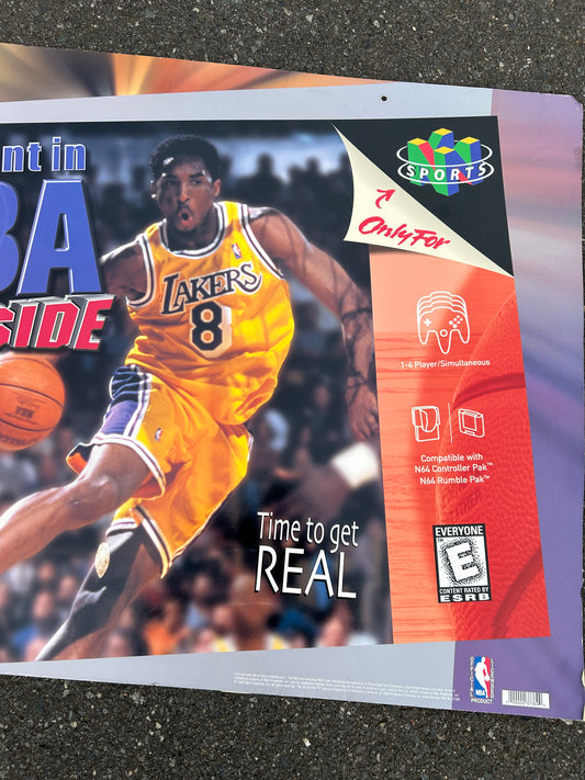 1998 NBA Courtside Nintendo 64 Pre-Release Kobe Banner