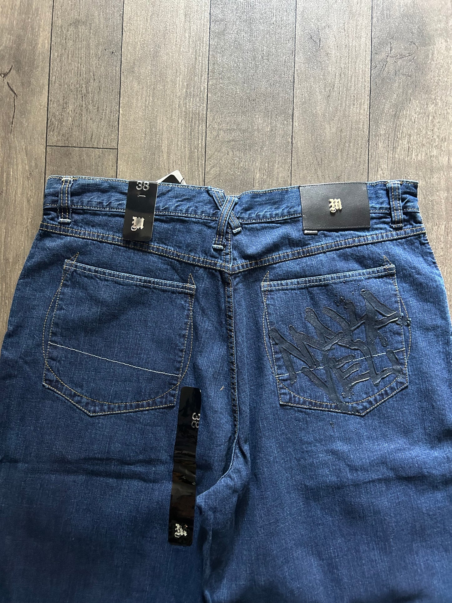 2000’s Makaveli Tupac Denim Jorts (size 38)
