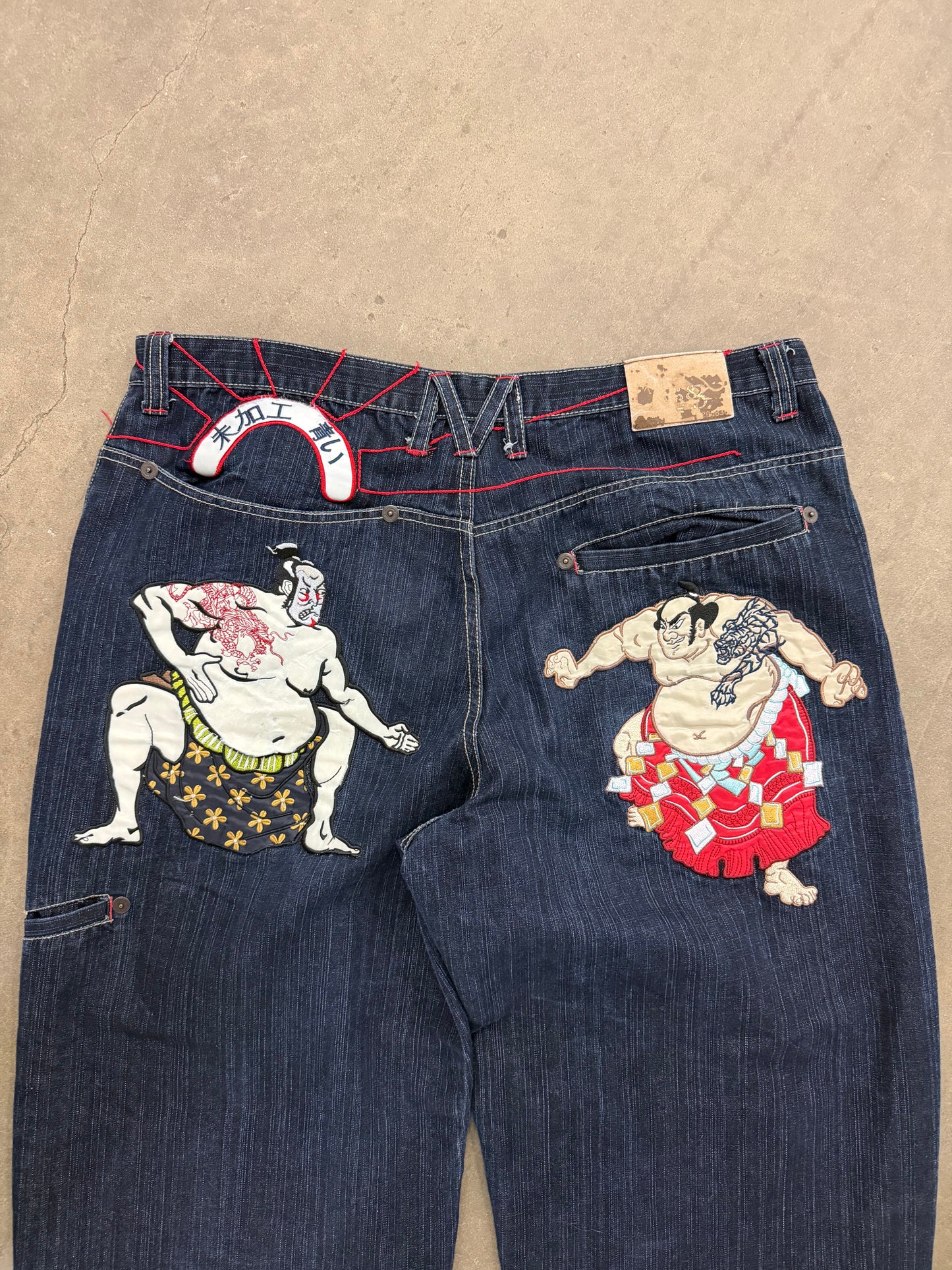2000’s Raw Blue Japanese Embroidery Denim (40x32)