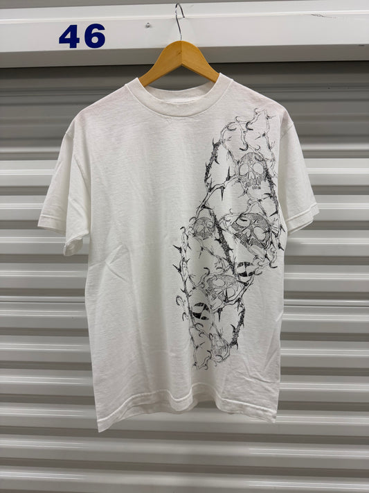 00’s Split Skateboards Crazy Skulls T-Shirt (Medium)