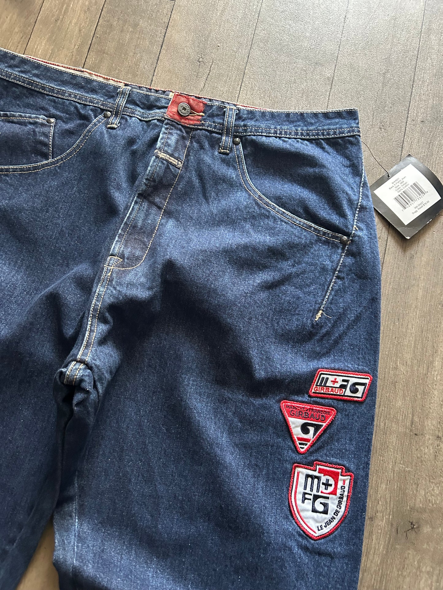 2000’s Girbaud “Back X Patch” Denim Jeans (size 38)