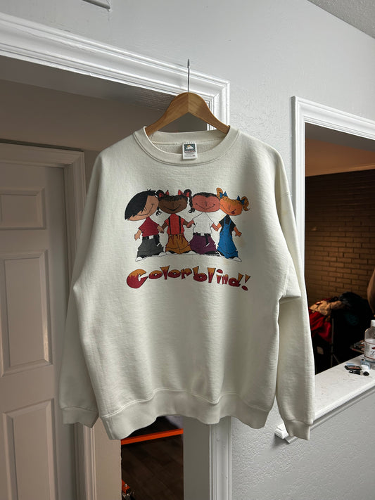 90’s Colorblind DFE Cartoon Skate Crewneck (X-Large)