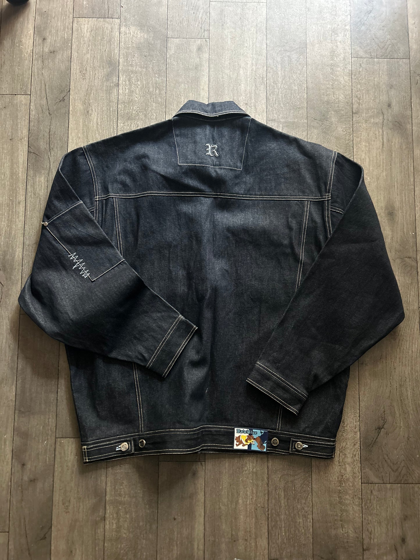 2000’s Raw Blue “Dis My Crib” Denim Jean Jacket (X-Large)