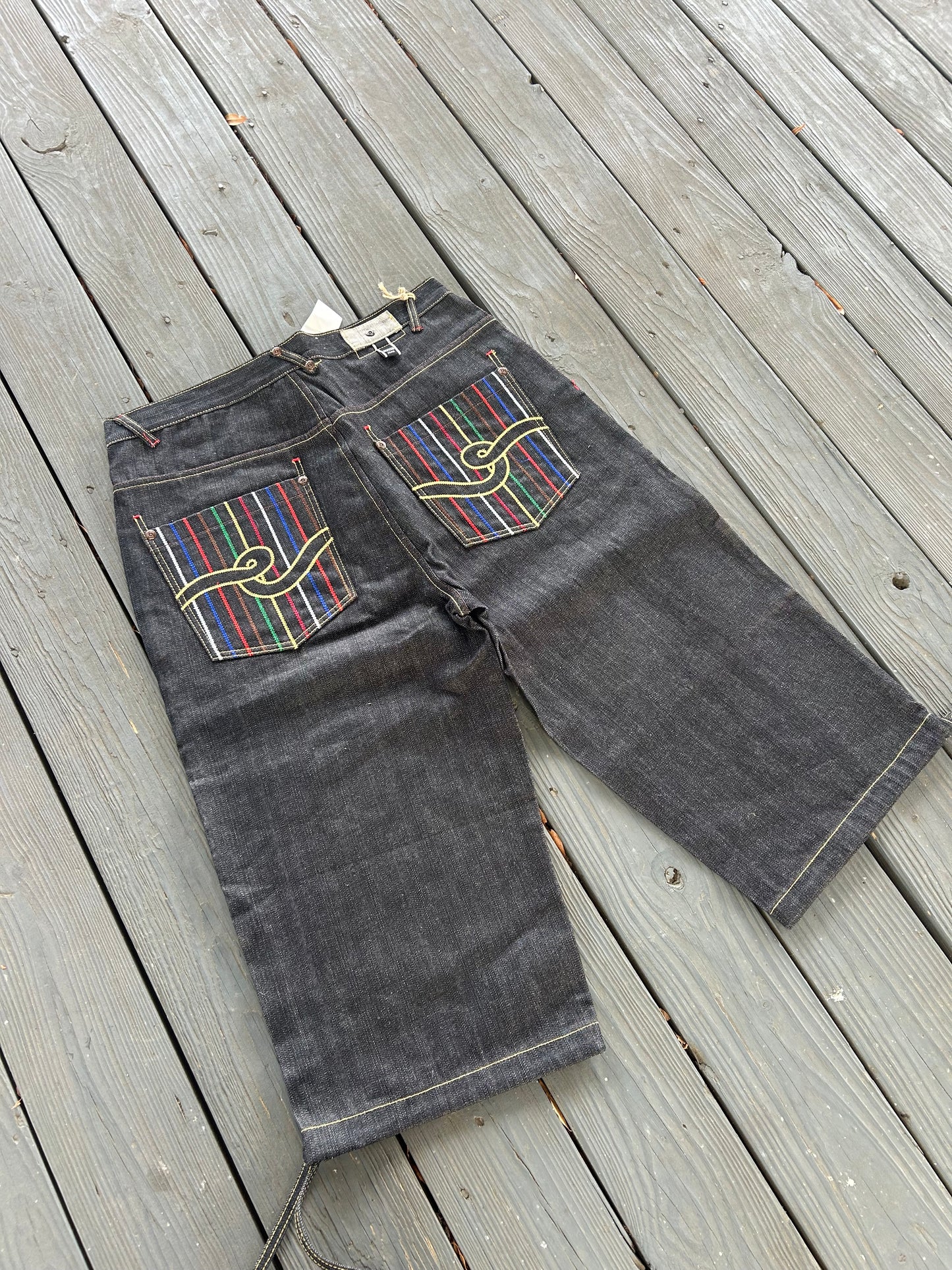 2000s Russo Jeans Deadstock Capri Denim Jorts (38)