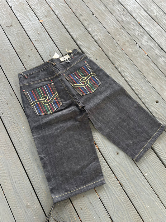 2000s Russo Jeans Deadstock Capri Denim Jorts (38)