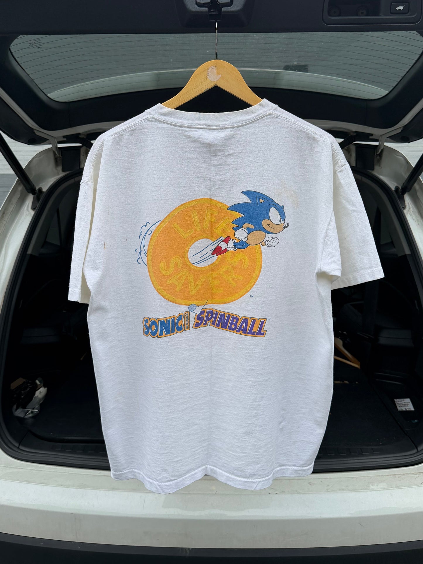 1993 Sonic Spinball Sega Genesis Promo Shirt (Large)