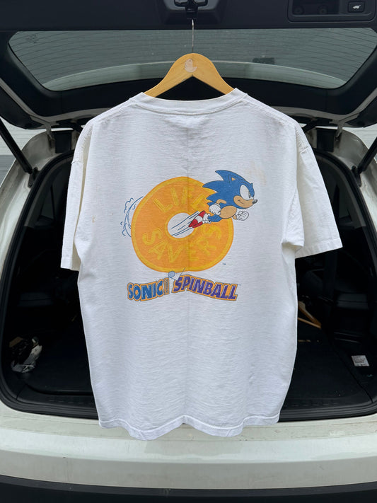 1993 Sonic Spinball Sega Genesis Promo Shirt (Large)
