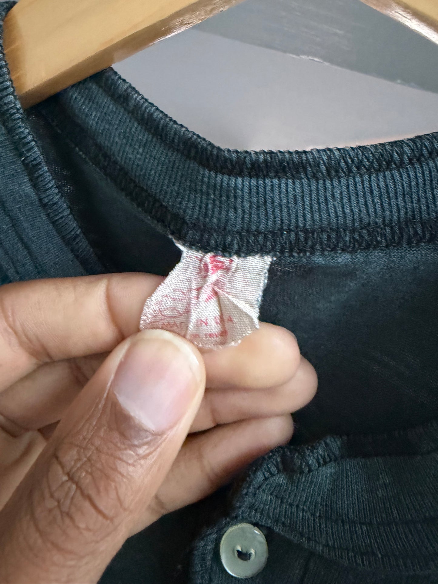 80’s Harley Davidson Ride Hard Die Free Henley (Small)