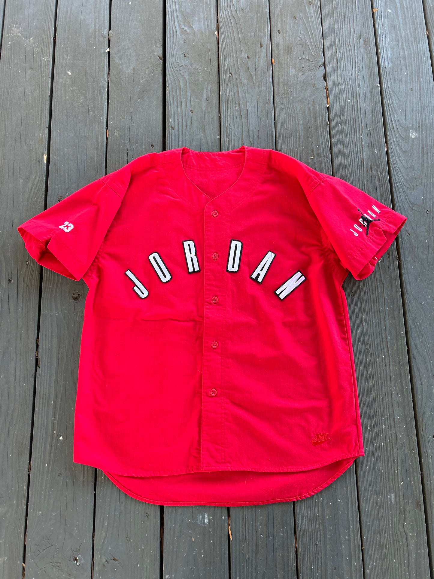 1990’s Authentic Nike Air Michael Jordan NBA Baseball Jersey (Large)