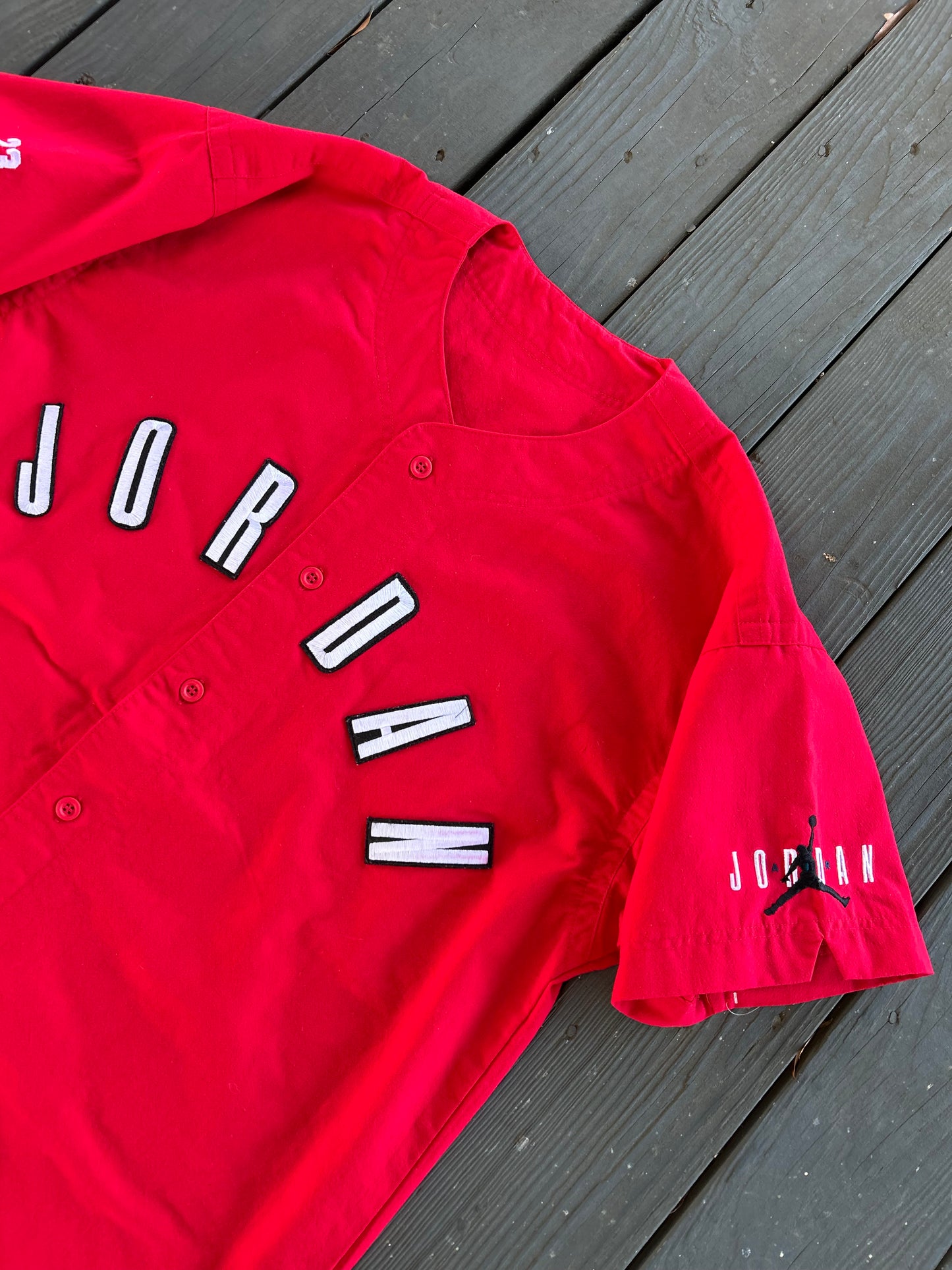 1990’s Authentic Nike Air Michael Jordan NBA Baseball Jersey (Large)