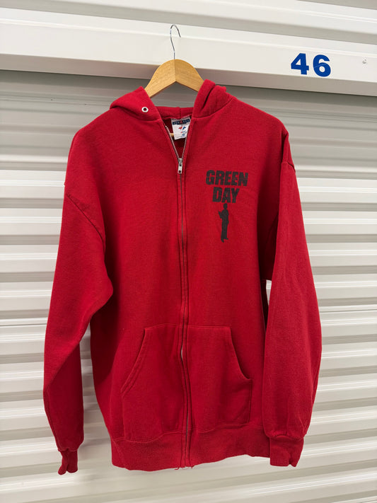 00’s Green Day Minority RARE Zip-Up Hoodie (Large)