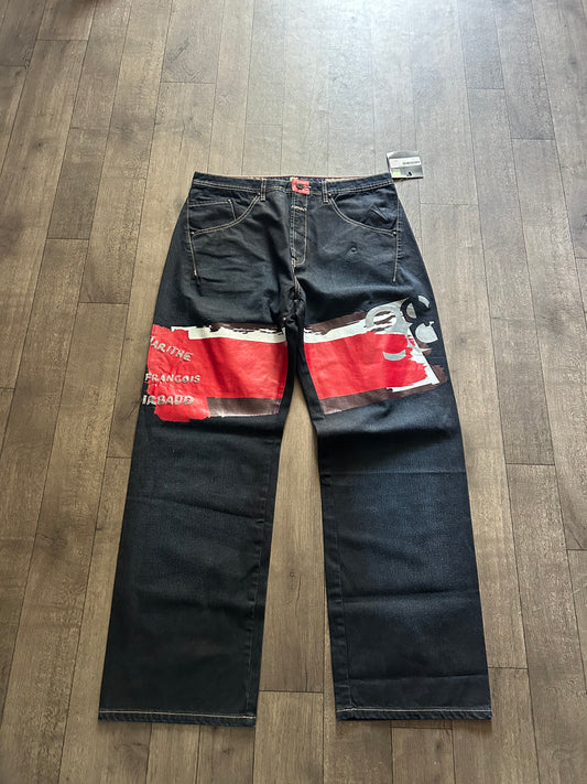 2000’s Girbaud “Painted Backixs” Denim Jeans (size 36)