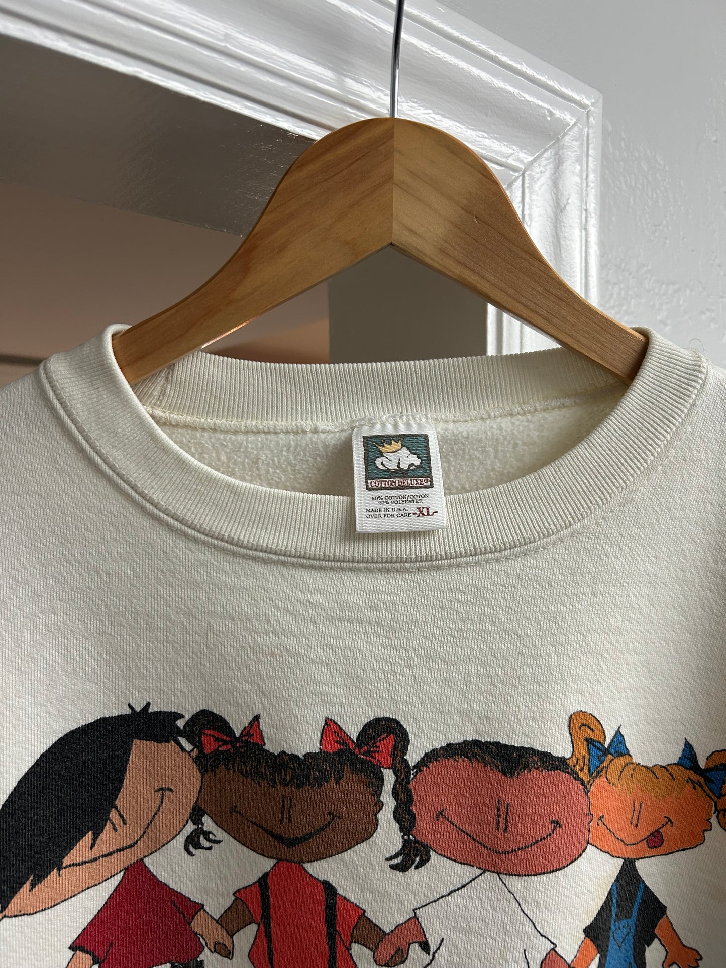 90’s Colorblind DFE Cartoon Skate Crewneck (X-Large)