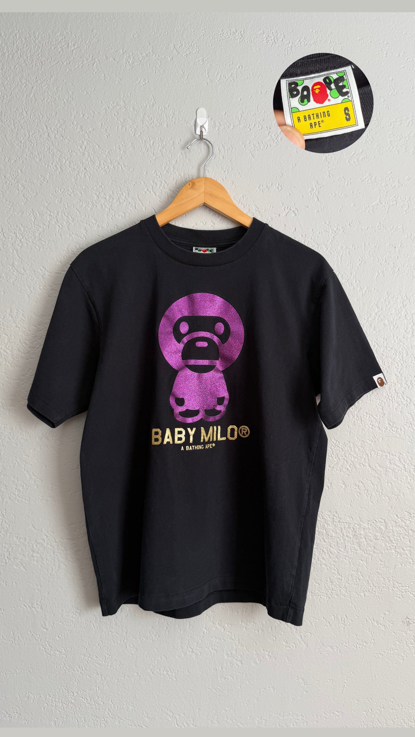 00s Baby Milo Bathing Ape T-Shirt (Small-Medium)